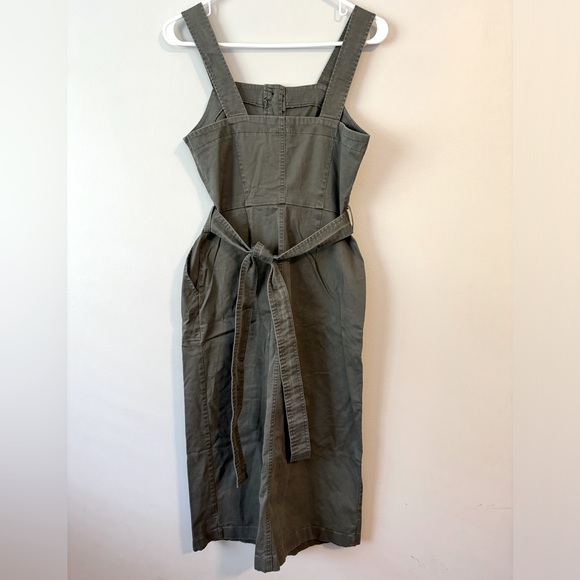 Universal Thread Green Overall Button Down Dress With Pockets Size S - Picture 3 of 4